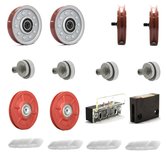 Basis revisieset KONE AMD Schachtdeur Telescoop 2 vleugels (94mm deurrollen)
