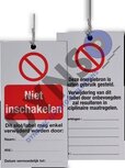 Masterlock 8022.25 plastic Label "Niet inschakelen", veiligheidspictogram | 150.8022.25 Masterlock 8022.25 plastic Label "Niet inschakelen", veiligheidspictogram | 150.8022.25