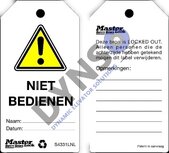 Masterlock S4331LNL plastic Label "Niet bedienen" Set van 6 stuks, veiligheidspictogram | 150.S4331LNL Masterlock S4331LNL plastic Label "Niet bedienen" Set van 6 stuks, veiligheidspictogram | 150.S4331LNL