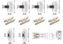 Basis revisieset Fermator / Schindler Compact, Schachtdeur, Centraal open, 2 vleugels Basis revisieset Fermator / Schindler Compact, Schachtdeur, Centraal open, 2 vleugels