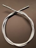 Thyssen M2ZS8 / M2ZK8 kooi/ schachtdeur koppelkabel, CO2, dagmaat 1100mm, ø=3 x L=4610mm, 2xM6. Thyssen M2ZS8 / M2ZK8 kooi/ schachtdeur koppelkabel, CO2, dagmaat 1100mm, ø=3 x L=4610mm, 2xM6.