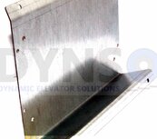 DYNSO Schuine montageplaat B230 x H155 x D55mm tbv DYNSO deurmotor controller BL20-90-004 DYNSO Schuine montageplaat B230 x H155 x D55mm tbv DYNSO deurmotor controller BL20-90-004